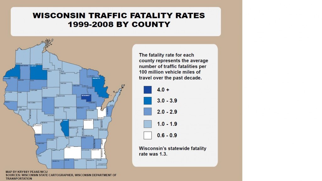 Wisconsin traffic fatality rates