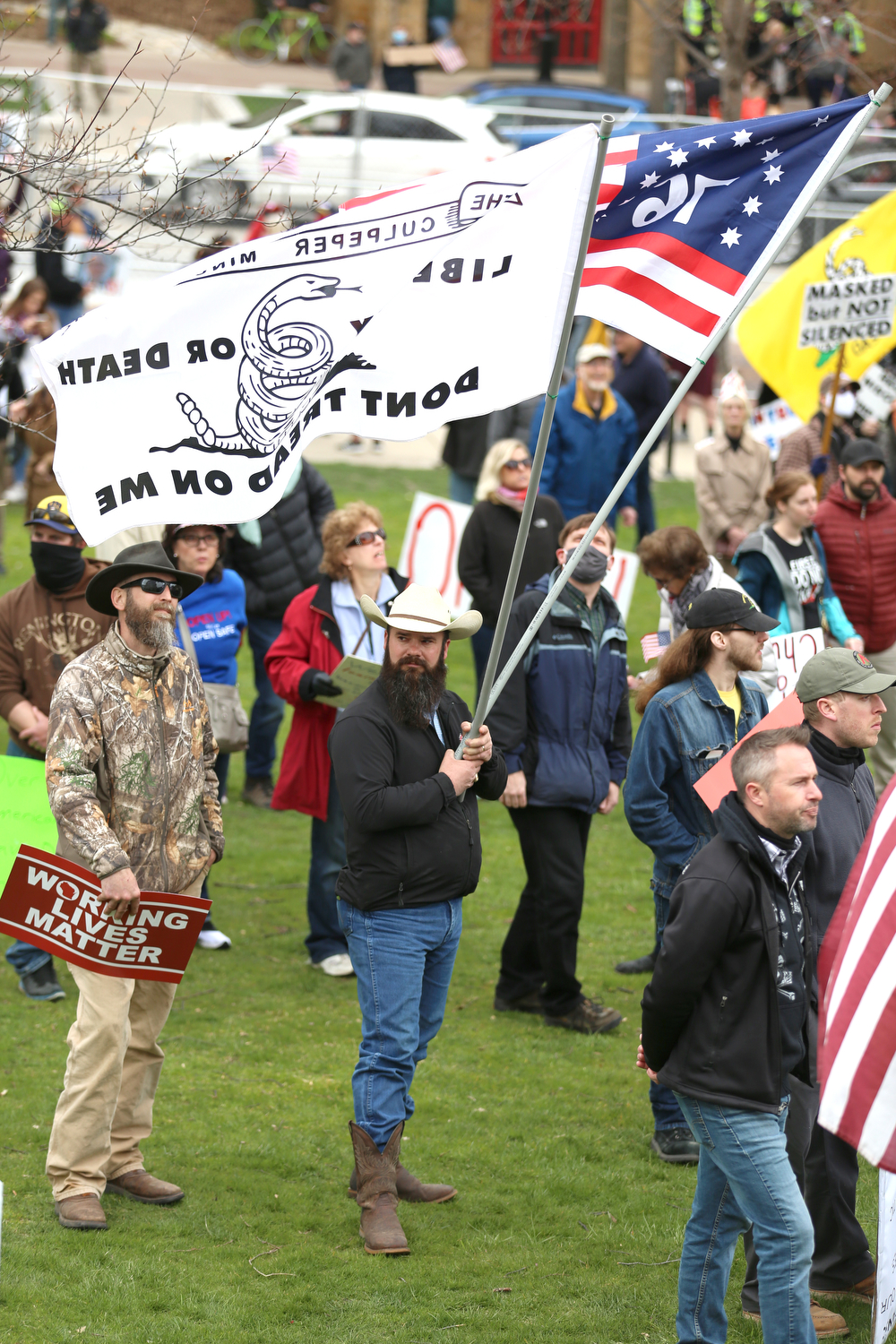 Through the lens Wisconsin's rally against Safer at Home highlights